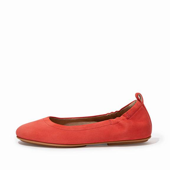 Ballerines Femme Fitflop Allegro Suede Corail Rose (CGF153947)